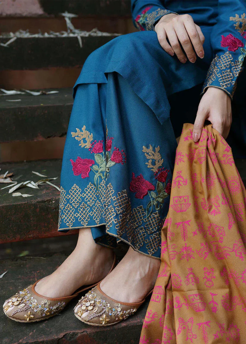 3PC DHANAK EMBROIDERED SUIT - LH25