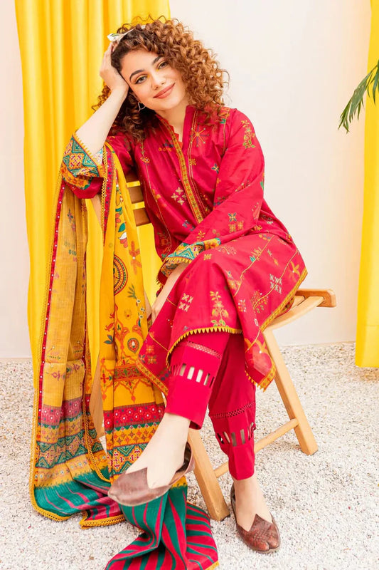 3 PIECE-EMBROIDERED LAWN SUIT-LH_104