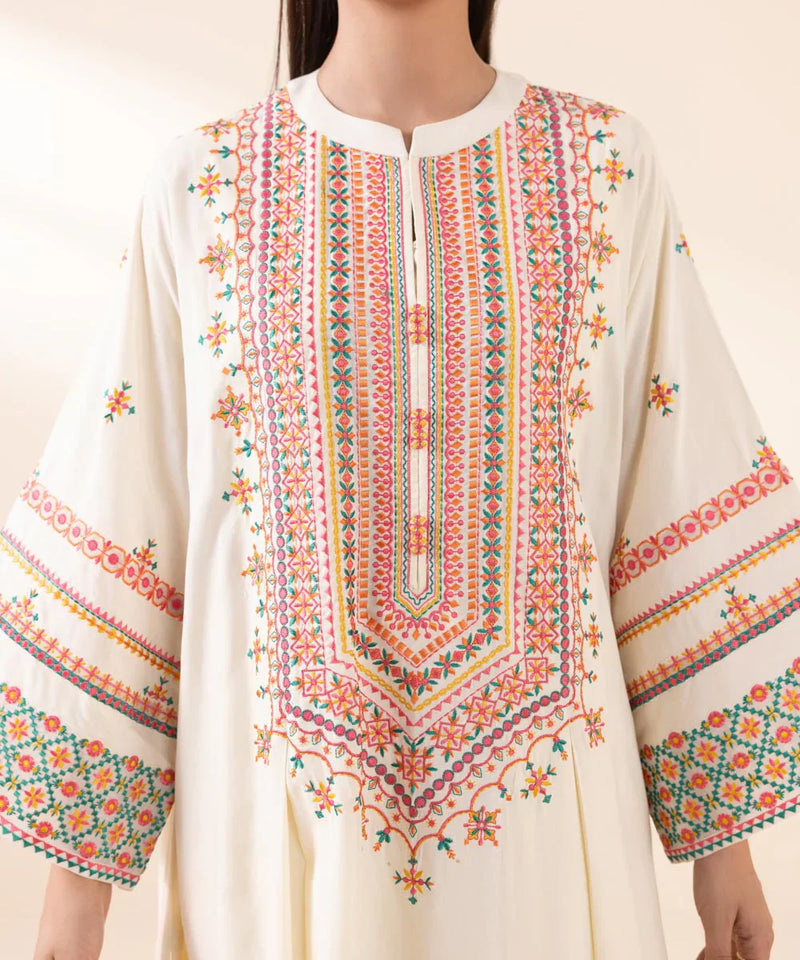 3 PC EMBROIDERED LAWN - 91