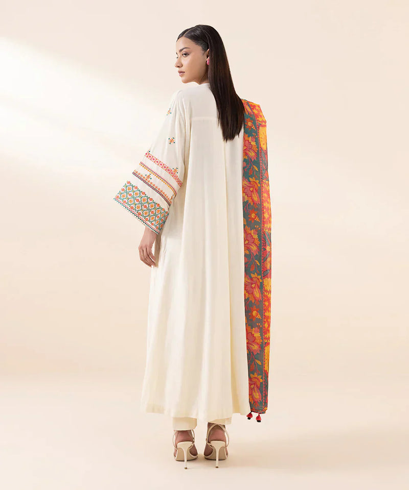3 PC EMBROIDERED LAWN - 91