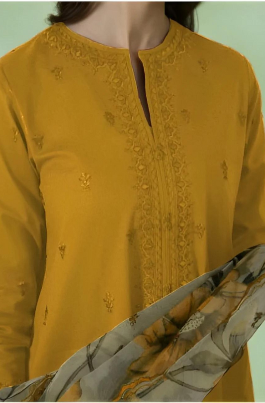 3 PIECE-EMBROIDERED LAWN SUIT-LH_101
