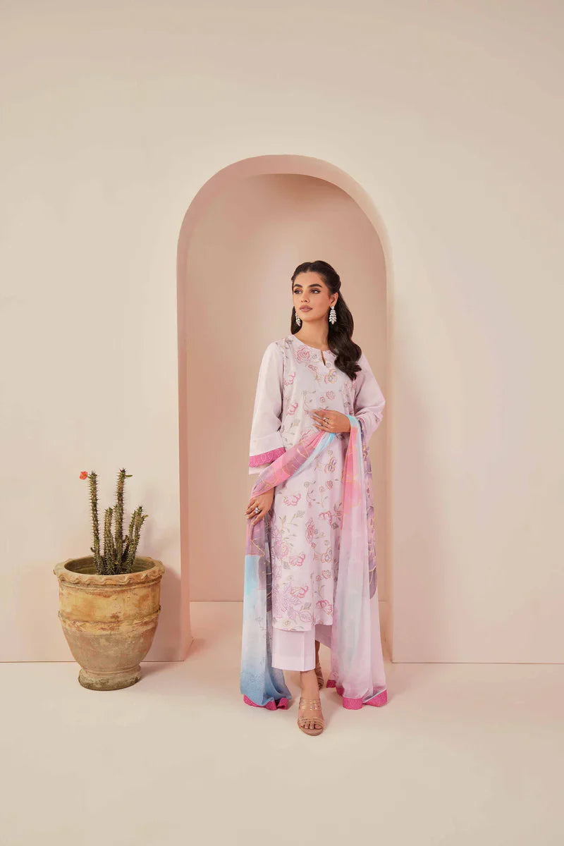 3 PC LAWN EMBROIDERED SUIT - LH52
