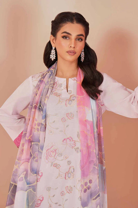 3 PC LAWN EMBROIDERED SUIT - LH52