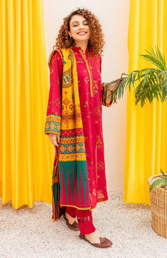 3 PIECE-EMBROIDERED LAWN SUIT-LH_104