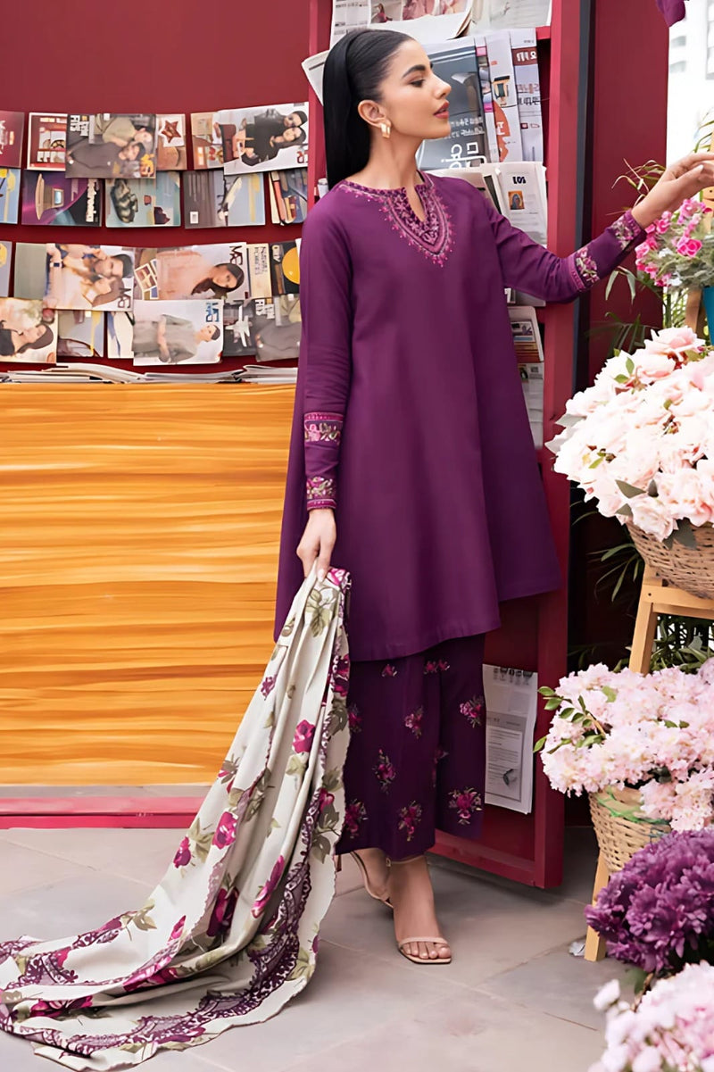 EMBROIDERED LAWN 3PC SUIT-LH_93