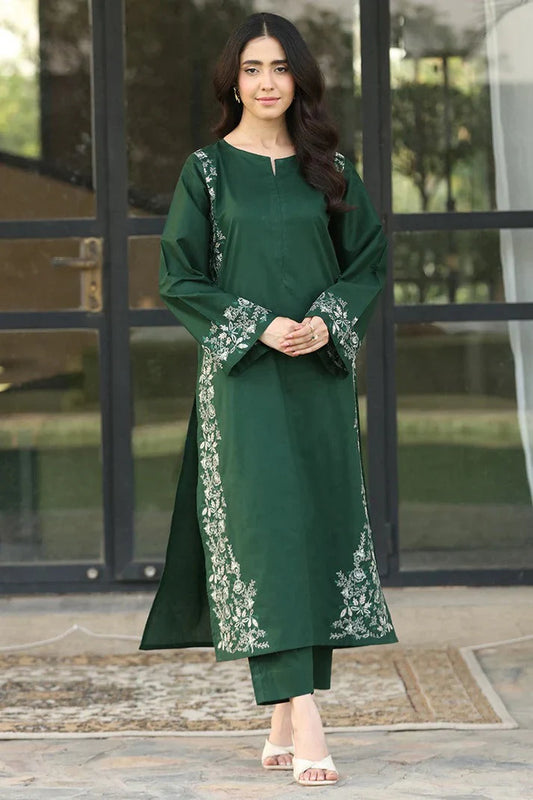 3Pc Dhanak Embroidery Sute Printed Wool  Shawl(Unstiched) -LHDHANAK#6