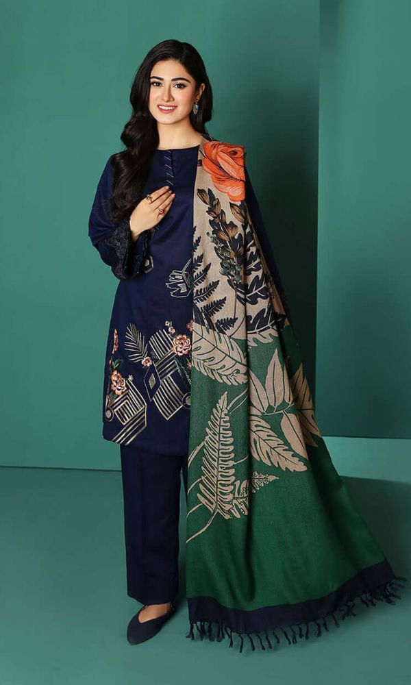 EMBROIDERED LAWN 3PC SUIT-LH_96
