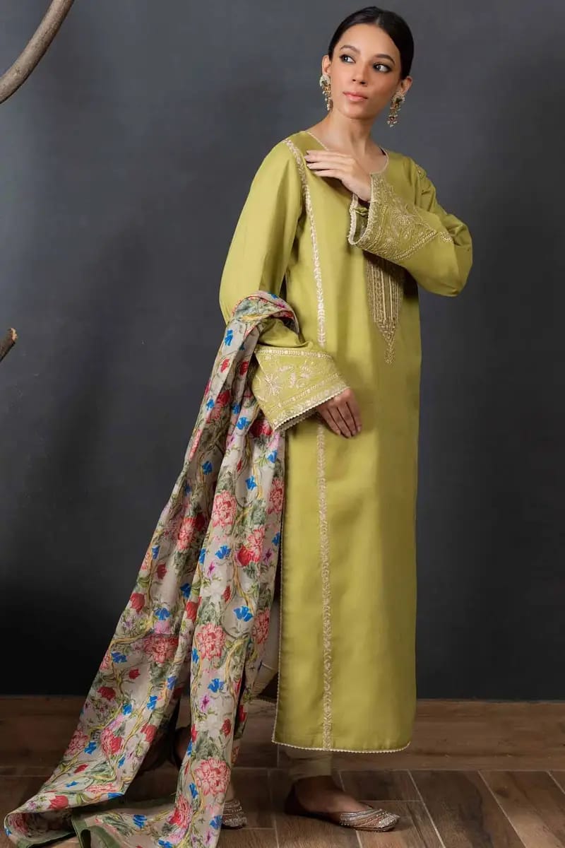 EMBROIDERED LAWN 3PC SUIT-LH_93