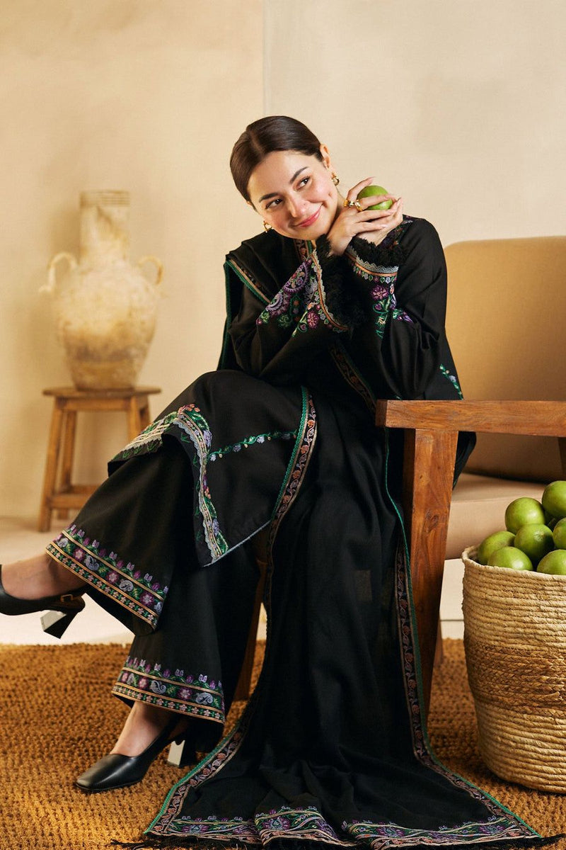 EMBROIDERED LAWN 3PC SUIT-LH-96