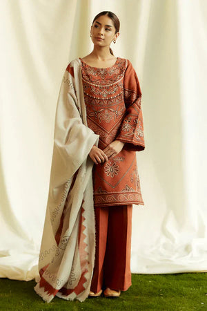 3 PC EMBROIDERED LAWN - LH53