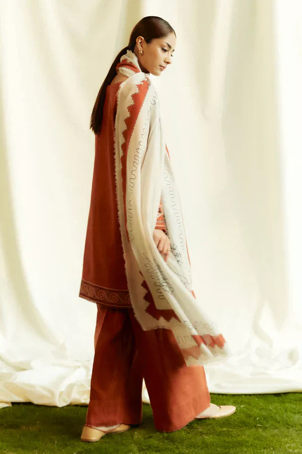 3 PC EMBROIDERED LAWN - LH53