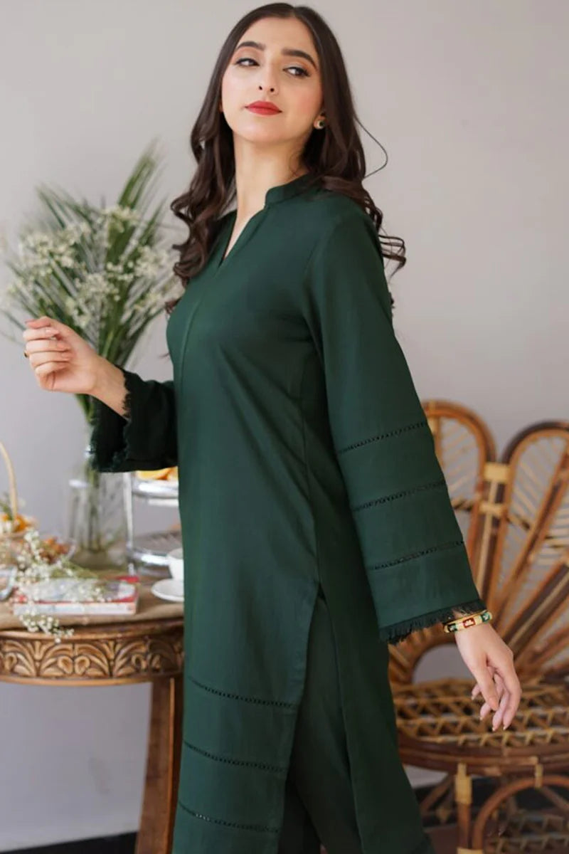 3Pc Dhanak Embroidery Sute Printed Wool  Shawl(Unstiched) -LHDHANAK