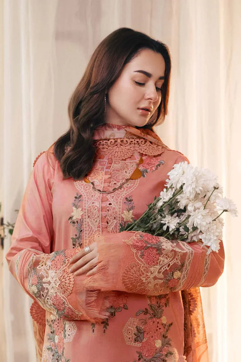 3PC EMBROIDED DHANAK - 3PC LH11