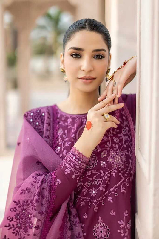 3 PC EMBROIDERED LAWN - LH_81